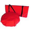 Peach Blossom Yoga 11003 3 Pieces Yoga Studio Set Zafu Zabuton Set With Strap Red 11003A7